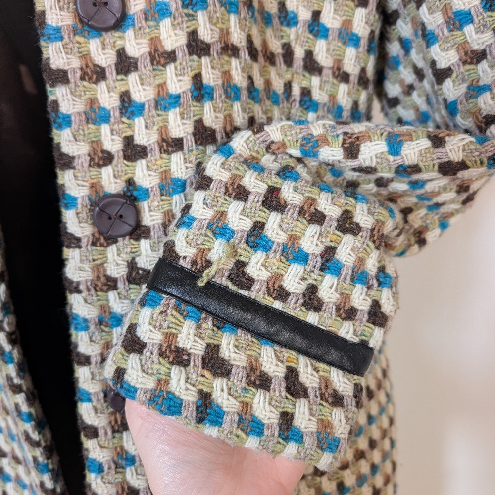 Woven Wool Blend Mexx Coat Size 8 - Picture 8 of 11